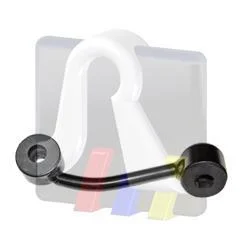 Тяга стабілізатора (переднього) (R) MB Sprinter / VW LT -06 (L=115 mm) RTS 97.01479.1