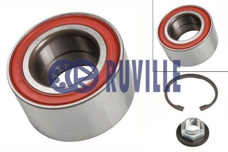 Підшипник маточини передньої комплект без abs FORD Fiesta 02-09, Focus I 98-04, Fusion 02-12, MAZDA 2 DY 03-07 RUVILLE 5254