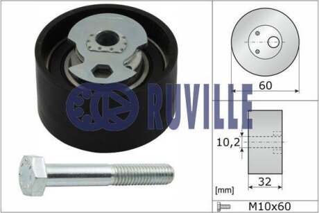 Ролик ГРМ Ford Transit 2.5DI/2.5TD (натяжной) (60х32) RUVILLE 55240