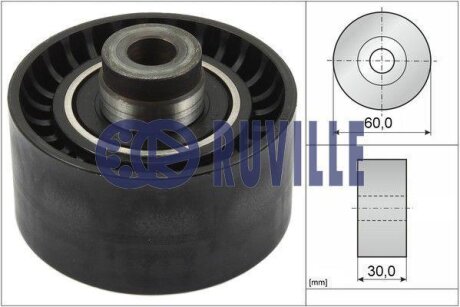 Ролик гладкий ГРМ, Scudo 1.9D/2.0HDI RUVILLE 55964