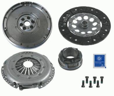 Комплект сцепления A4/A6/SuperB/Passat 1.9 TDI 98-08 (+маховик) SACHS 2290 601 032 (фото 1)