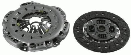 Компл. сцепл., VW LT, Cafter, 2.5 TDI, (65-100 kw), 2006&gt; (д. 240 mm.) SACHS 3000 951 841 (фото 1)