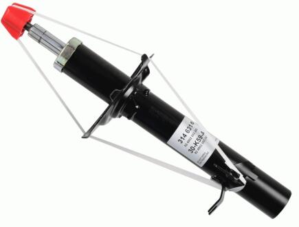 Амортизатор CITROEN/PEUGEOT/TOYOTA C1/Aygo/107 "FR "05-14 "(Gas)- заміна на SH560032 SACHS 314 631