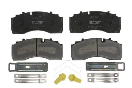 Гальмівні колодки, дискові SAF 3 057 0014 00