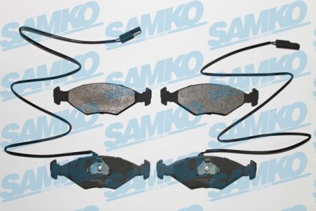 Комплект гальмівних накладок, дискове гальмо SAMKO 5SP017