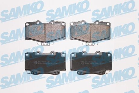Колодки гальмівні пер. Toyota Land Cruiser, 4Runner, Hilux 83-05, Great Wall Safe 06-> (LPR-) SAMKO 5SP058