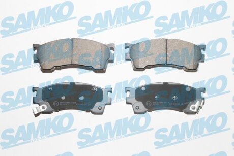 Комплект гальмівних накладок, дискове гальмо SAMKO 5SP1017