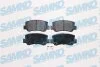 Комплект гальмівних накладок, дискове гальмо SAMKO 5SP1028 (фото 1)
