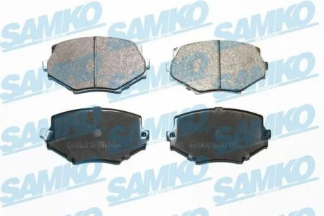 Комплект гальмівних накладок, дискове гальмо SAMKO 5SP1043