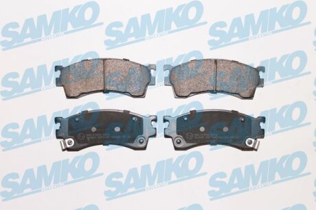Комплект гальмівних накладок, дискове гальмо SAMKO 5SP1045