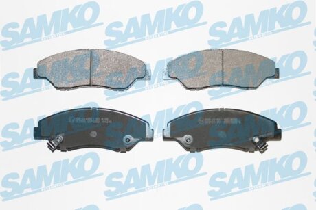 Комплект гальмівних накладок, дискове гальмо SAMKO 5SP1053