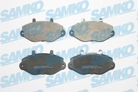 Комплект гальмівних накладок, дискове гальмо SAMKO 5SP1066