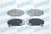 Комплект гальмівних накладок, дискове гальмо SAMKO 5SP1070 (фото 1)