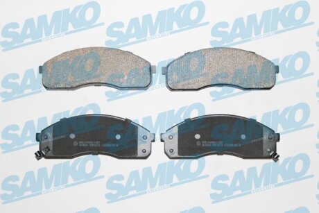Комплект гальмівних накладок, дискове гальмо SAMKO 5SP1072