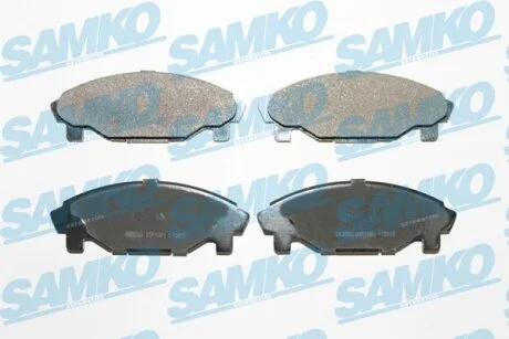 Комплект гальмівних накладок, дискове гальмо SAMKO 5SP1081