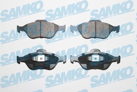 Комплект гальмівних накладок, дискове гальмо SAMKO 5SP1088