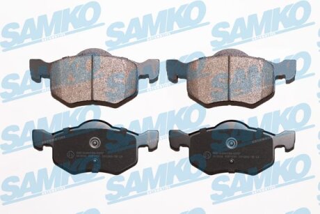 Комплект гальмівних накладок, дискове гальмо SAMKO 5SP1091