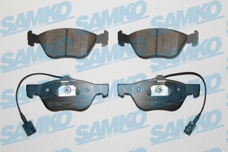 Комплект гальмівних накладок, дискове гальмо SAMKO 5SP1098