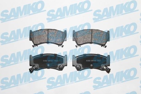 Комплект гальмівних накладок, дискове гальмо SAMKO 5SP1101