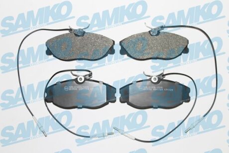 Комплект гальмівних накладок, дискове гальмо SAMKO 5SP1104
