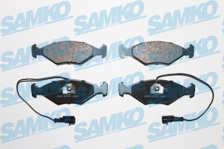 Комплект гальмівних накладок, дискове гальмо SAMKO 5SP1203
