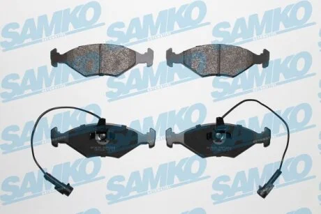 Комплект гальмівних накладок, дискове гальмо SAMKO 5SP1204