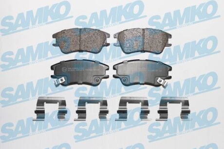 Комплект гальмівних накладок, дискове гальмо SAMKO 5SP1212