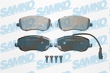 Комплект гальмівних накладок, дискове гальмо SAMKO 5SP1217