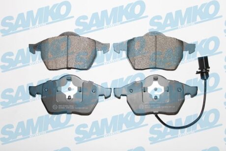 Комплект гальмівних накладок, дискове гальмо SAMKO 5SP1238
