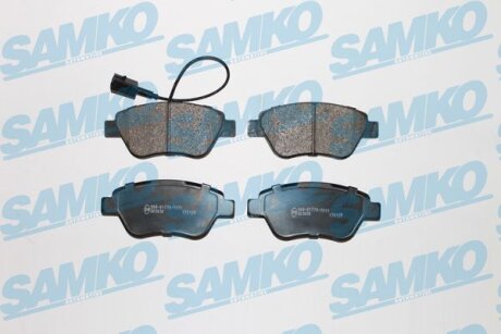Комплект гальмівних накладок, дискове гальмо SAMKO 5SP1264