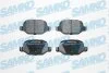 Комплект гальмівних накладок, дискове гальмо SAMKO 5SP1265 (фото 1)
