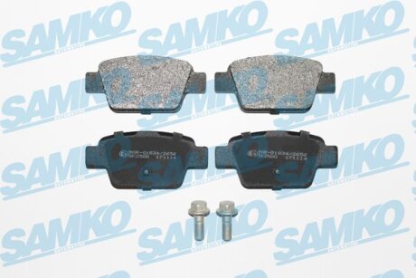 Комплект гальмівних накладок, дискове гальмо SAMKO 5SP1269