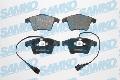 Комплект гальмівних накладок, дискове гальмо SAMKO 5SP1285