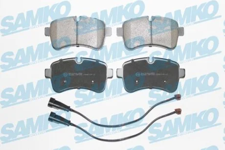 Комплект гальмівних накладок, дискове гальмо SAMKO 5SP1296A