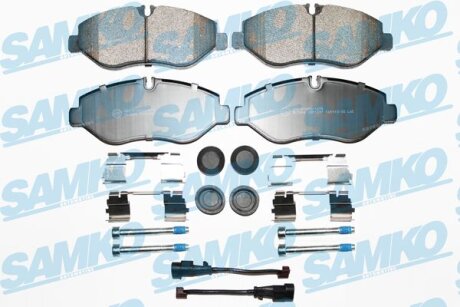 Комплект гальмівних накладок, дискове гальмо SAMKO 5SP1297B