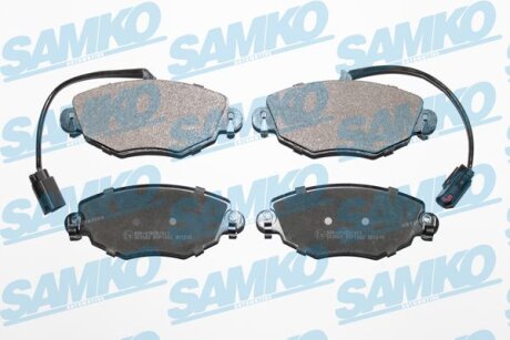 Комплект гальмівних накладок, дискове гальмо SAMKO 5SP1302