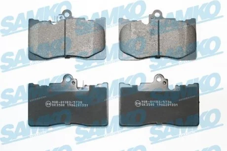 Колодки гальмівні передні Lexus GS, IS 05-> (LPR-) SAMKO 5SP1331