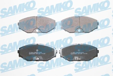 Комплект гальмівних накладок, дискове гальмо SAMKO 5SP1357
