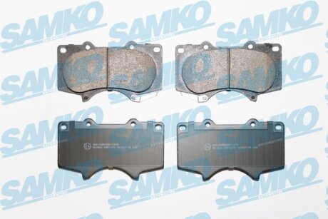 Колодки гальмівні передні Toyota Prado J12-J15, Hilux VII, Lexus GX (01-09), Mitsubishu Pajero IV SAMKO 5SP1379