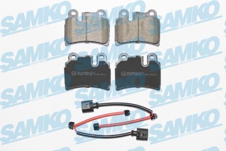 Комплект гальмівних накладок, дискове гальмо SAMKO 5SP1380