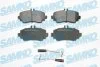 Комплект гальмівних накладок, дискове гальмо SAMKO 5SP1387 (фото 1)