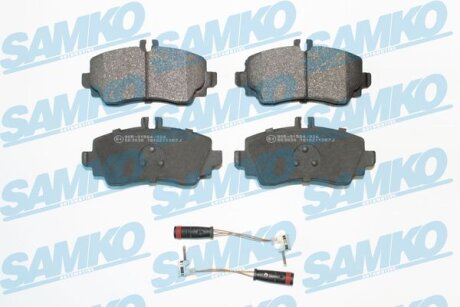 Комплект гальмівних накладок, дискове гальмо SAMKO 5SP1387