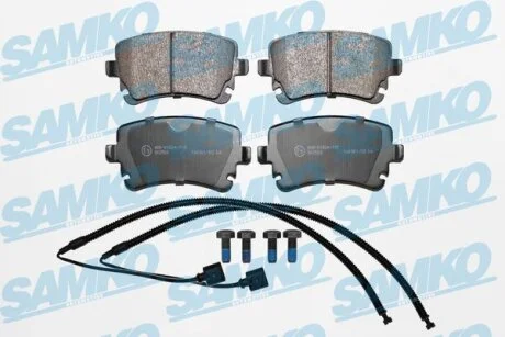 Комплект гальмівних накладок, дискове гальмо SAMKO 5SP1398A