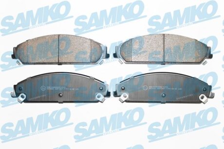 Комплект гальмівних накладок, дискове гальмо SAMKO 5SP1401