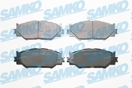 Комплект гальмівних накладок, дискове гальмо SAMKO 5SP1412