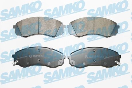 Комплект гальмівних накладок, дискове гальмо SAMKO 5SP1451