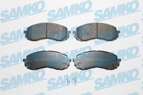 Комплект гальмівних накладок, дискове гальмо SAMKO 5SP1454