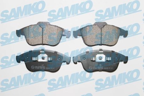 Комплект гальмівних накладок, дискове гальмо SAMKO 5SP1466