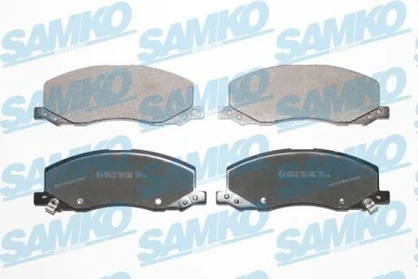 Комплект гальмівних накладок, дискове гальмо SAMKO 5SP1468