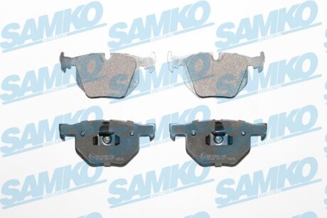 Комплект гальмівних накладок, дискове гальмо SAMKO 5SP1477